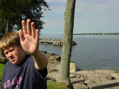 Granma and Granpa 2003 At the River 005